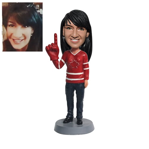 Custom Canada sports fan bobbleheads