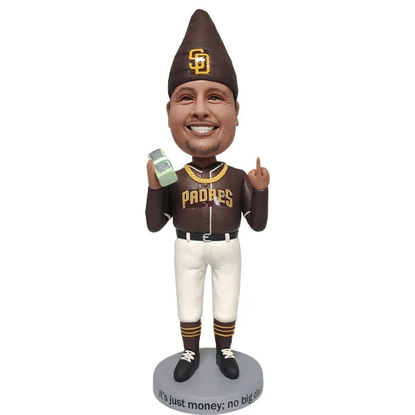 Bobblehead Custom Garden Gnomes with money Padres