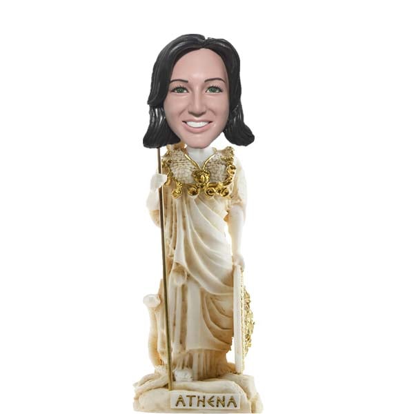 Personalized bobblehead Athena Greek Goddess from Photo