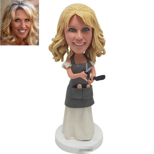 Hairdresser bobblehead custom from Photo