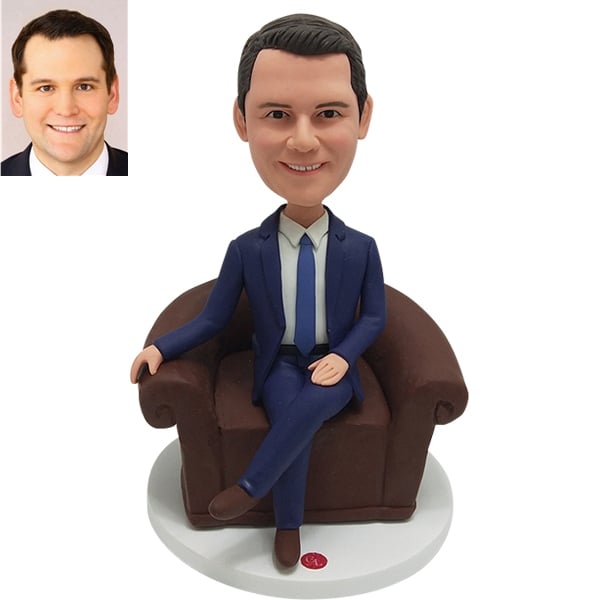 Bobblehead custom Boss in sofa