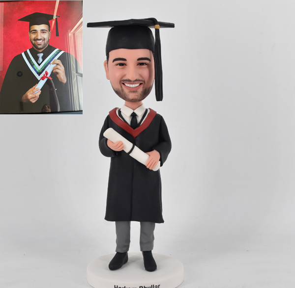 Male Graduation Bobblehead