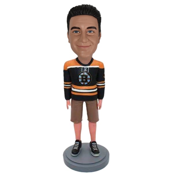 Custom Bobble Head in Boston Bruins jerseys