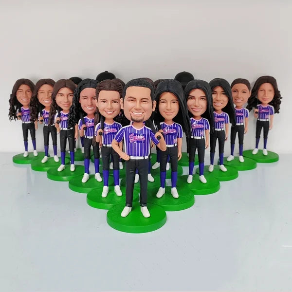 Bulk Bobbleheads Softball Custom