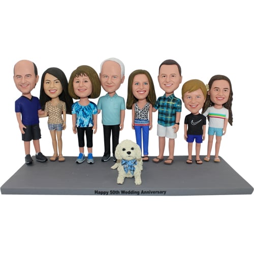 Custom team family bobbleheads for different person big discount