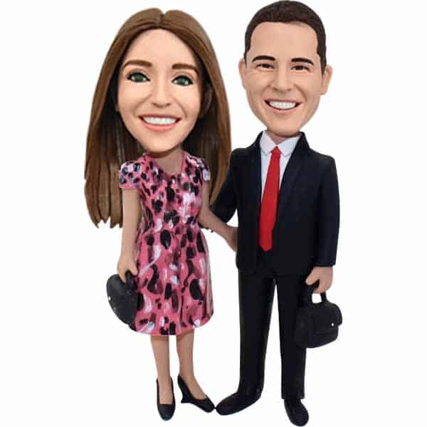 Custom Bobbleheads couple from photo