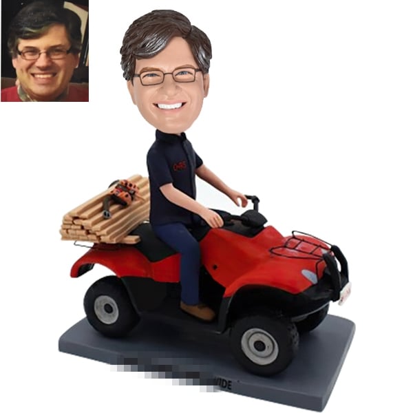Personalized Bobblehead on ATV
