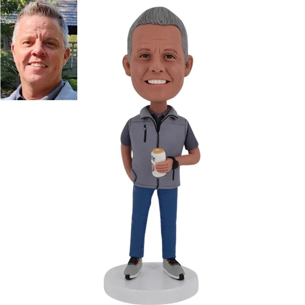 Custom Bobblehead with lite beer