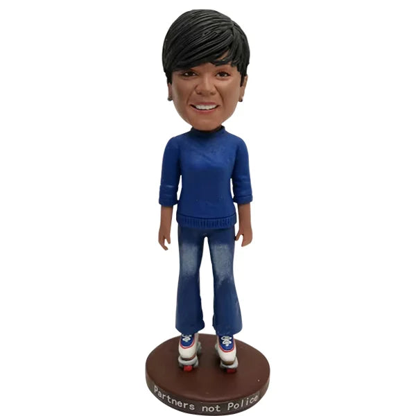 Custom Bobblehead with quad roller skates