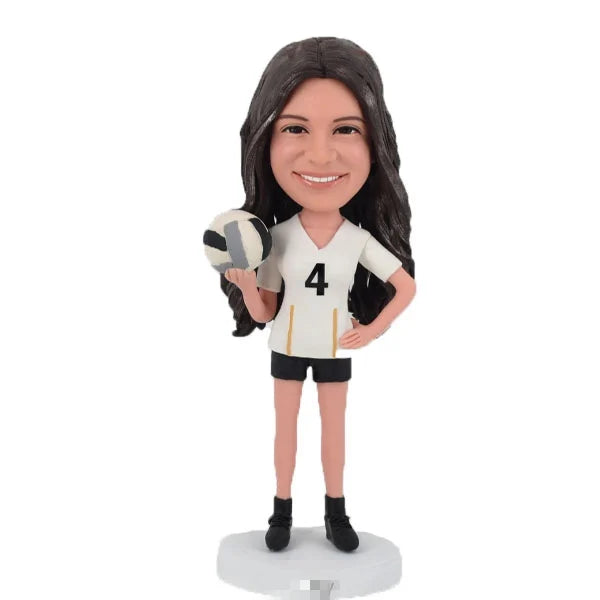 Custom female volleyball bobbleheads