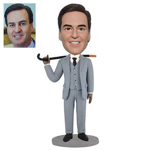 Custom detective bobblehead from photo