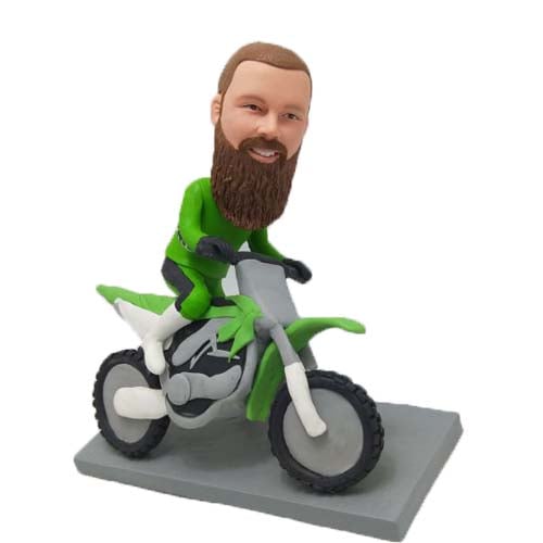 Custom bobblehead on Dirt bike