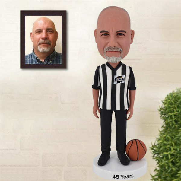 Custom Bobble Head for Basketball Referee