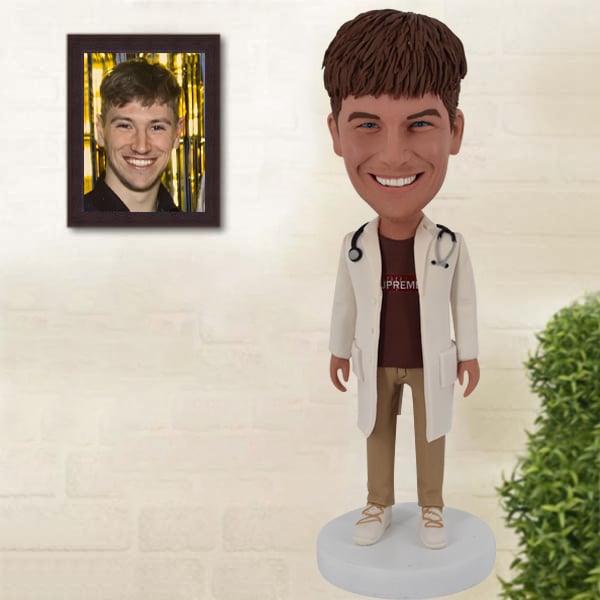 Custom Bobble Head for pharmacy medical graduate graduation