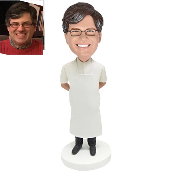 Experimentalist Scientist Bobblehead Custom in Lab Coat