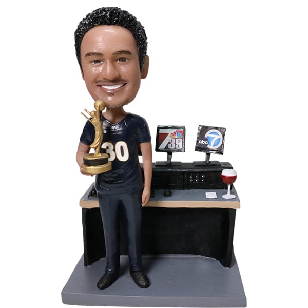 Custom Bobble Head for TV Editor Music Editor