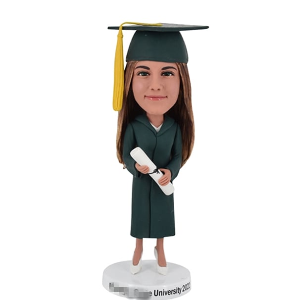 Michigan State University Graduation Bobblehead Personalized