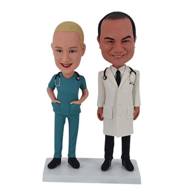 Doctor and Nurse Bobbleheads