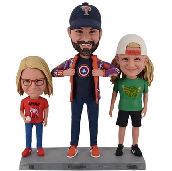 Father and Sons Bobbleheads Family