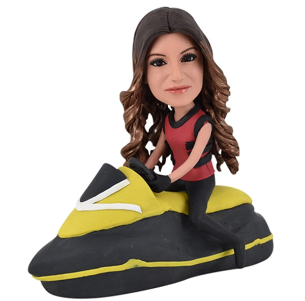Female Bobbleheads in Jet Ski