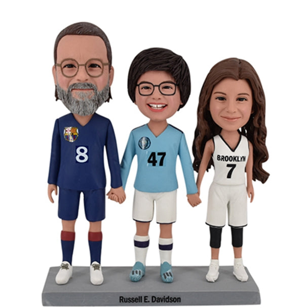 Family Bobbleheads Christmas