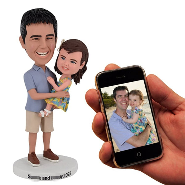 Bobblehead Custom Dad and Daughter Father's day