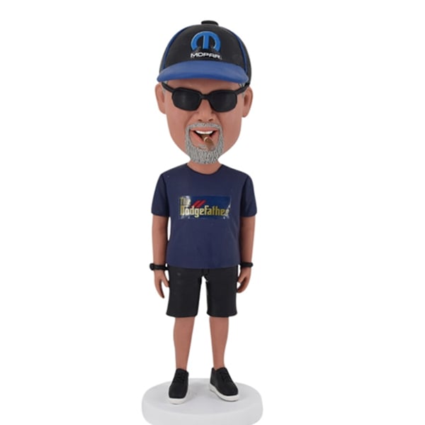 Personalized Bobblehead with Cigar smoke smoking