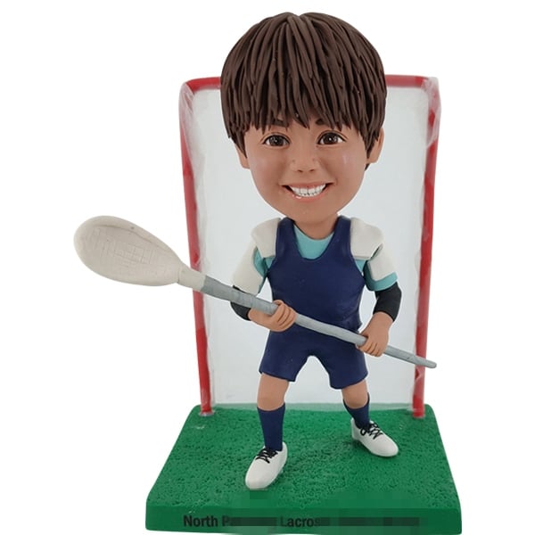 Kid Lacrosse Bobblehead Personalized