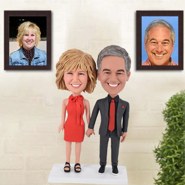 Custom bobbleheads for 25th silver anniversary