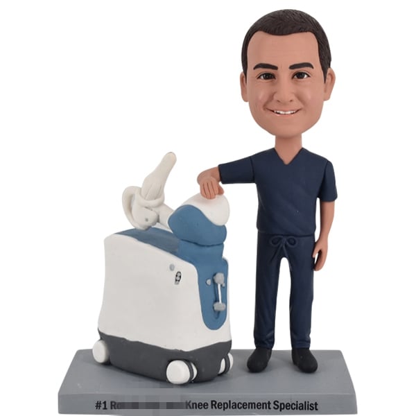 Personalized Doctor bobblehead Specialist with equipment