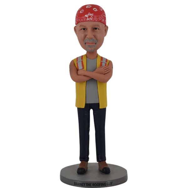 Roofing man Personalized Bobblehead