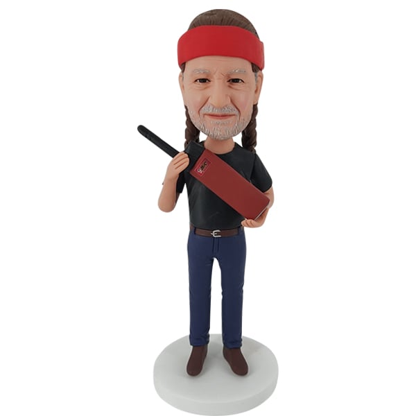 Willie Nelson Bobblehead Custom Singer