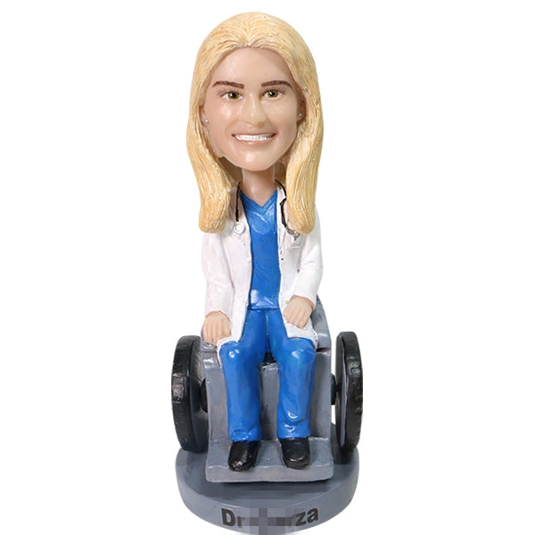 Doctor Bobblehead Personalized in wheelchair