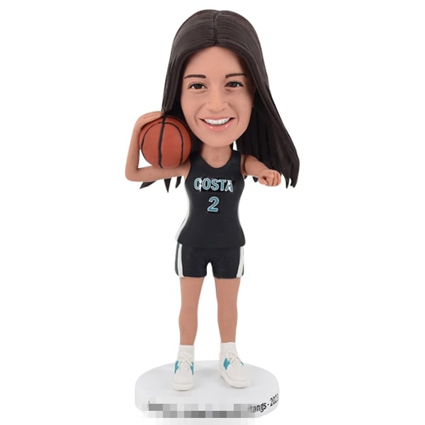 Custom Bobble Head Female Basketball Player