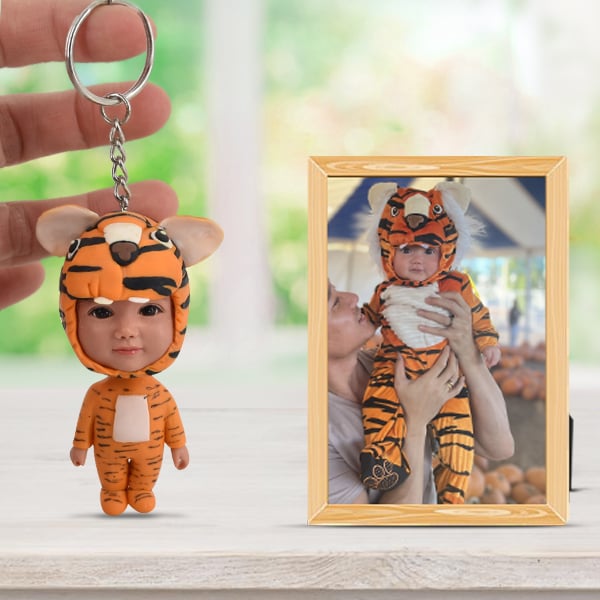 Custom Keychain Bobble Head from photo