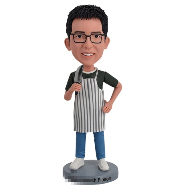 Custom Bobble Head Chef Kitchen