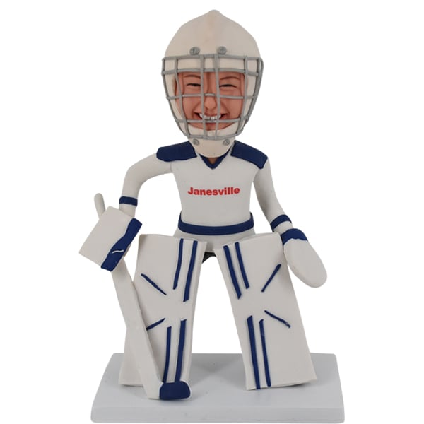 Custom Bobble Head Hockey Player with Helmet