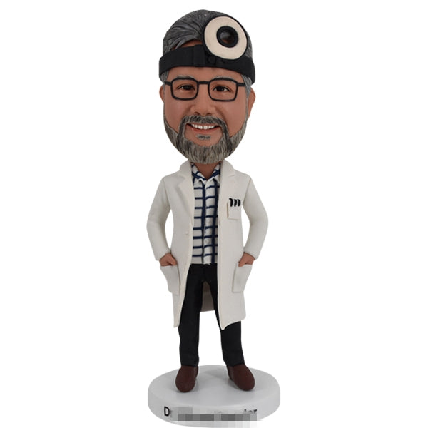 Custom Doctor Bobble Head with head mirror