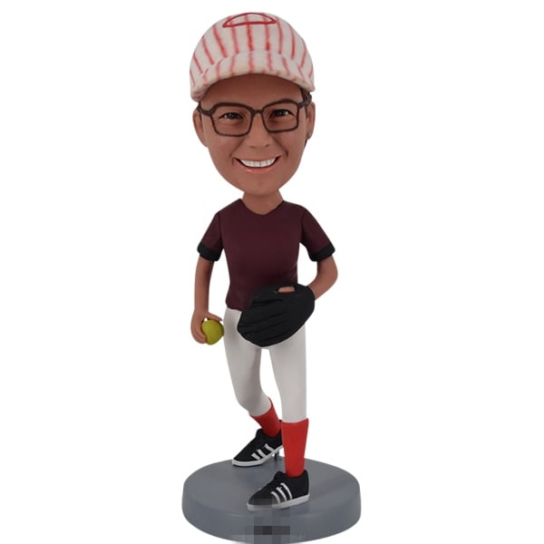 Custom Bobble head softball catcher