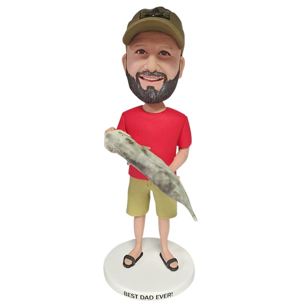 Fishing Bobble Head Fisherman Big Catch