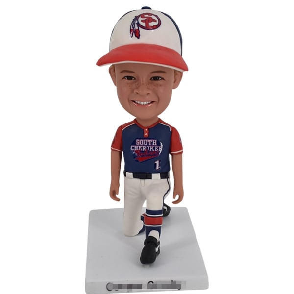 Bobble Head for half kneeling baseball player