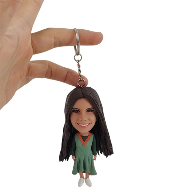 Personalized Custom Bobblehead Keychain from Photo