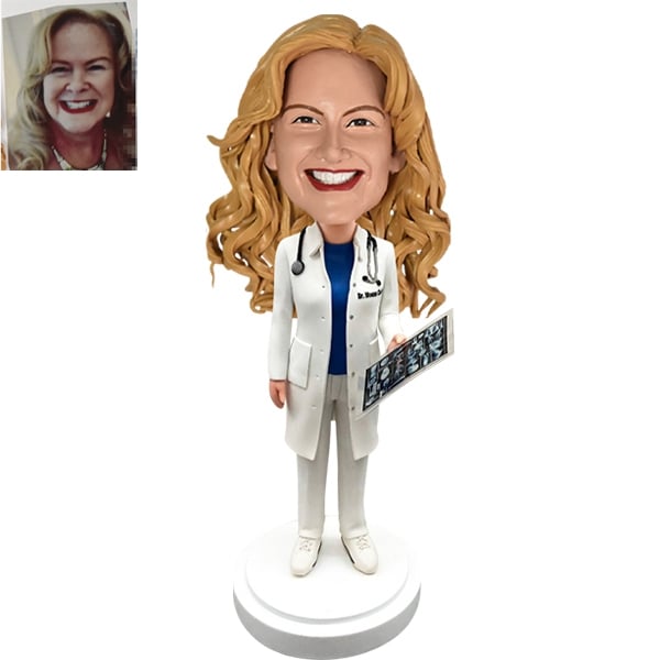 Female Doctor Bobblehead X-ray Technician Radiologist