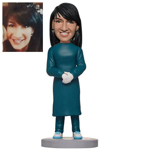 Female doctor bobbleheads from photo