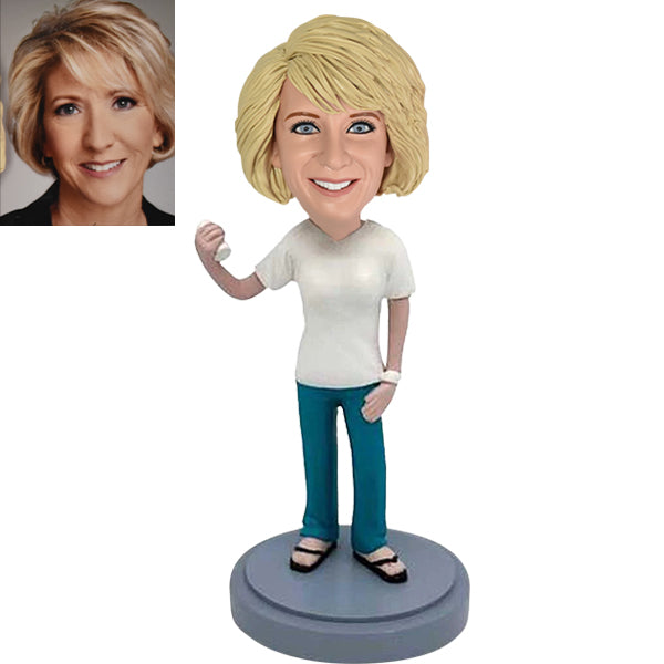 Female Therapist Counselor Custom Bobble Head