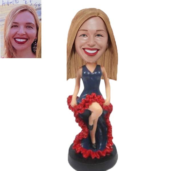 Flamenco Dancer Flamingo Custom Bobble Head