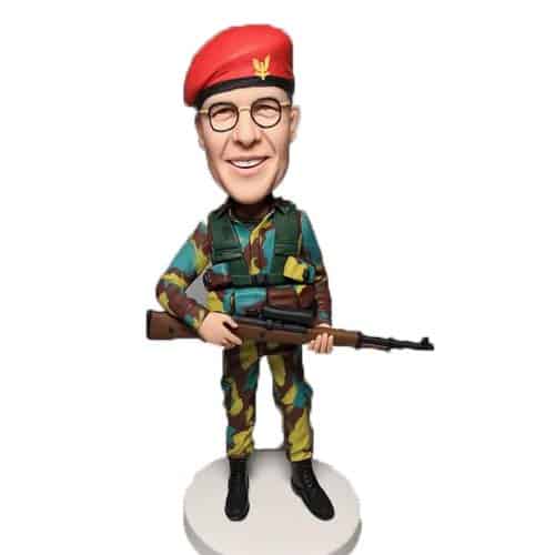 Custom bobblehead UK British Airborne Division (Red Devils)