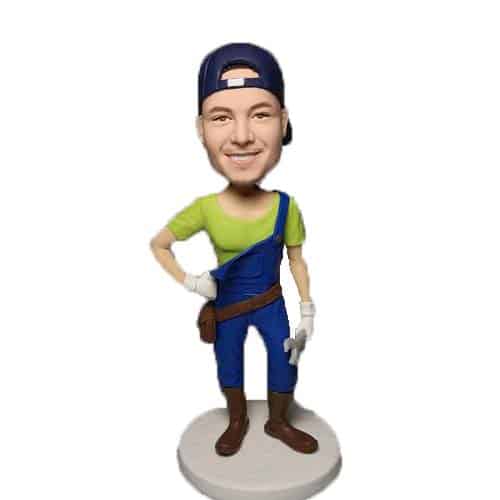 Custom bobblehead plumber funny