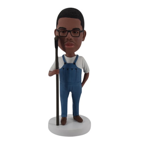 Custom country bobblehead for Farmer