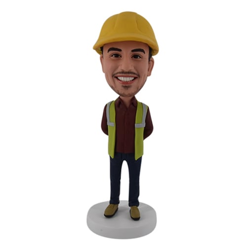 Custom Bobblehead Construction Engineer roofing